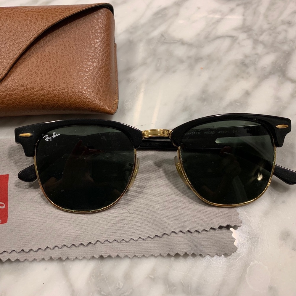 Authentic ray ban clubmaster sunglasses